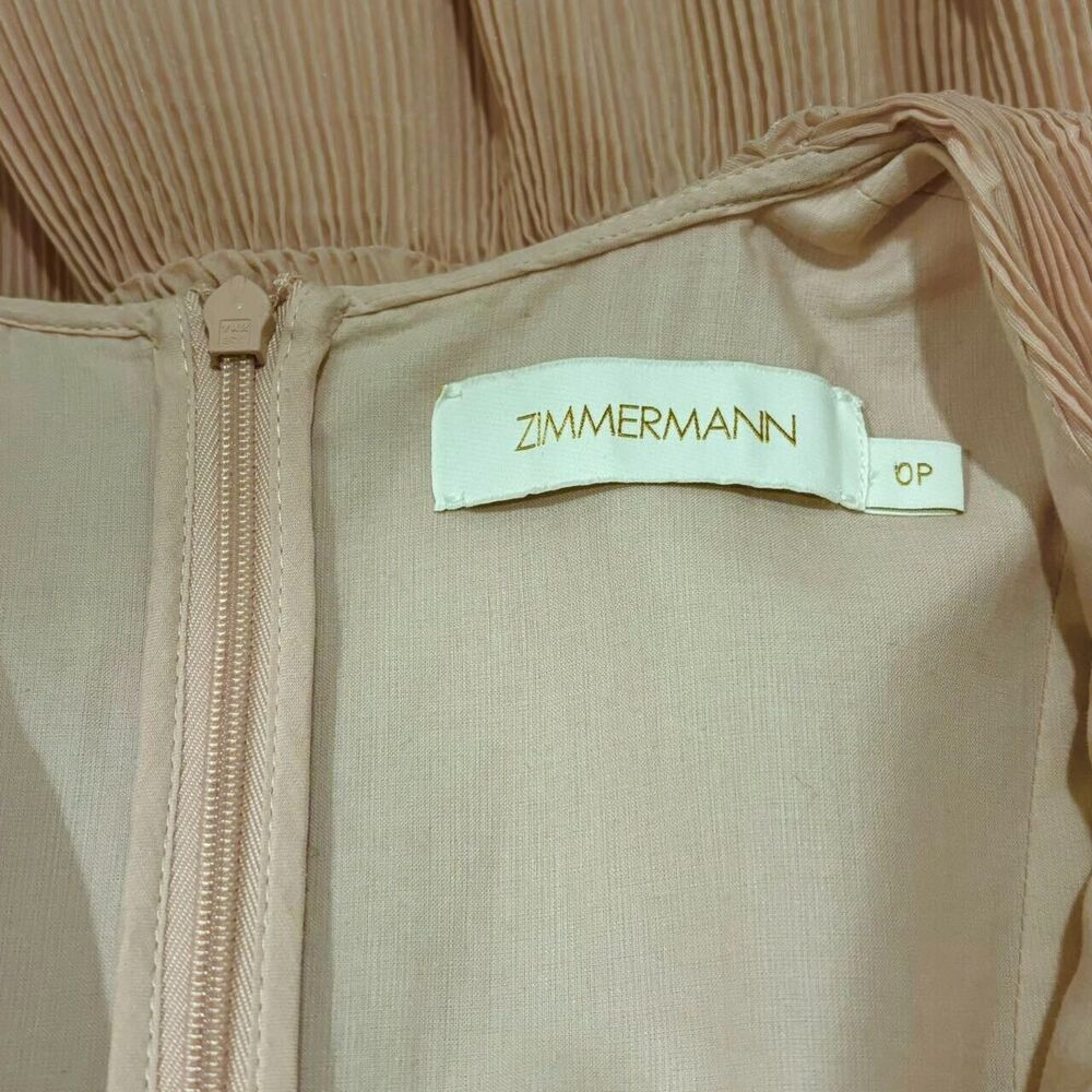 ZIMMERMANN Pleated Dress AU 0P / US 4P color: pink - Picture 9 of 16